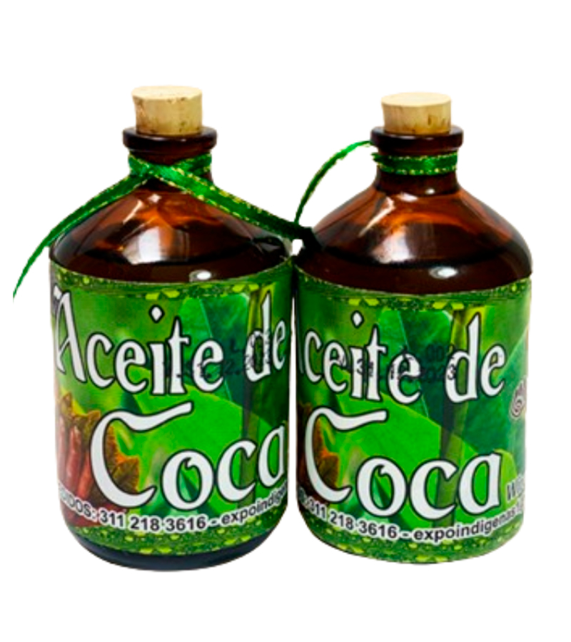 Aceite de coca x100. Expoindigenas