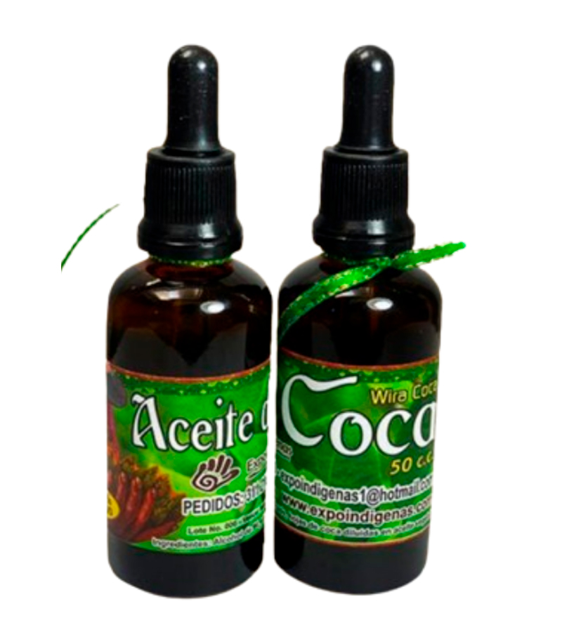 Aceite de coca x50. Expoindigenas