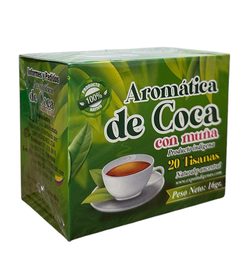 Aromática de coca con muña. Expoindigenas